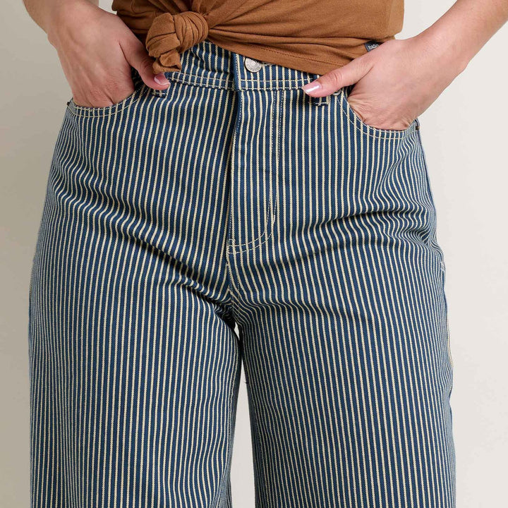 Balsam Wide Leg Pant | Midnight Stripe