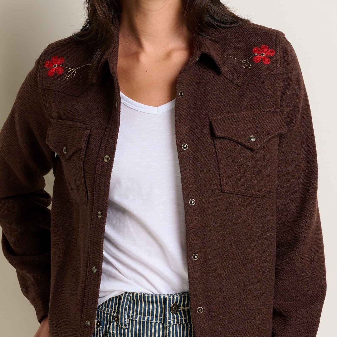 Conifer Western Long Sleeve Shirt | Chestnut