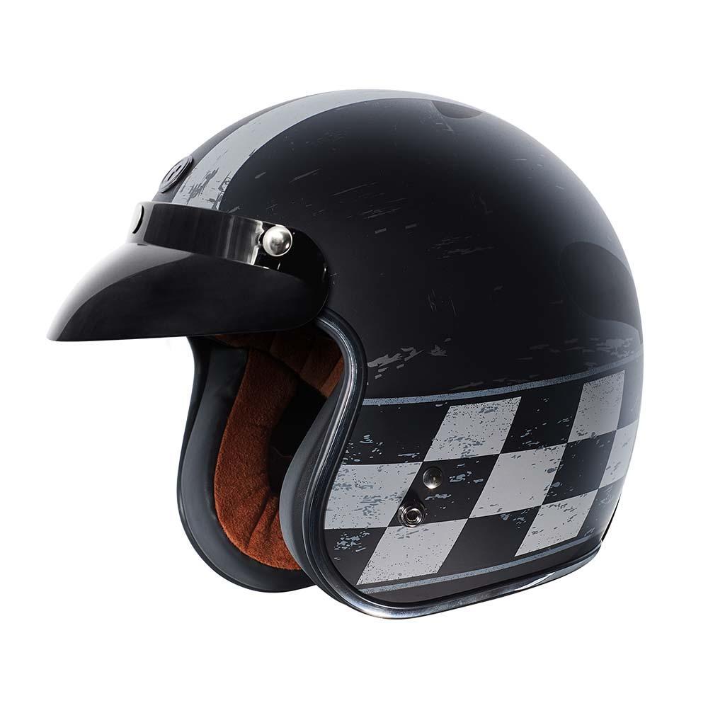 Retro T-50 Helmet | Flat Black Champ