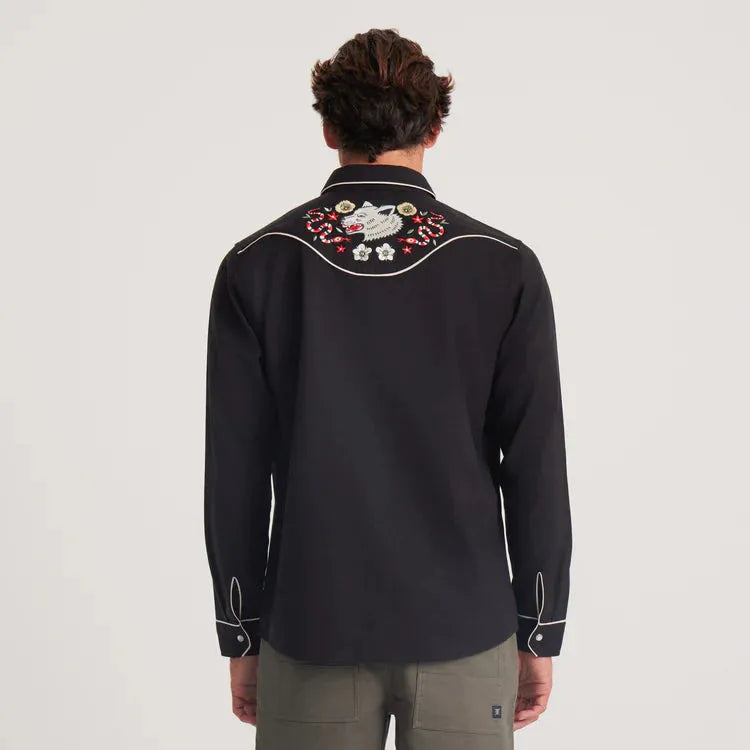 The Lone Wolf Long Sleeve Button Up Shirt