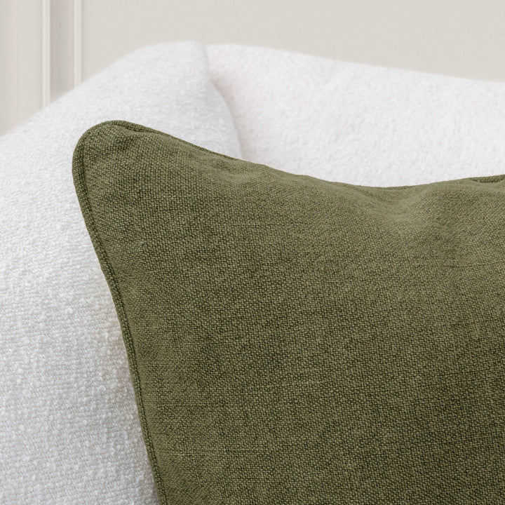 Bedford Linen Pillow | Olive