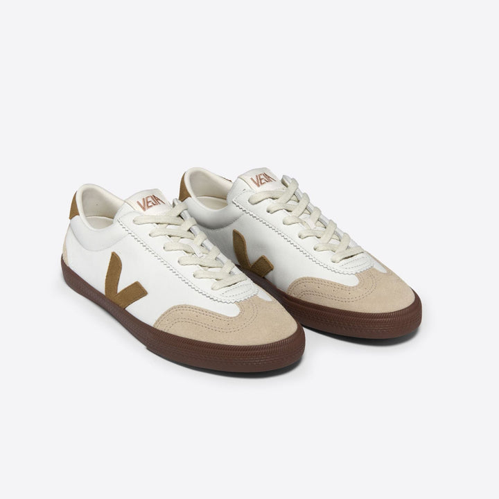 Veja Volley Leather Shoe | White Tent Bark