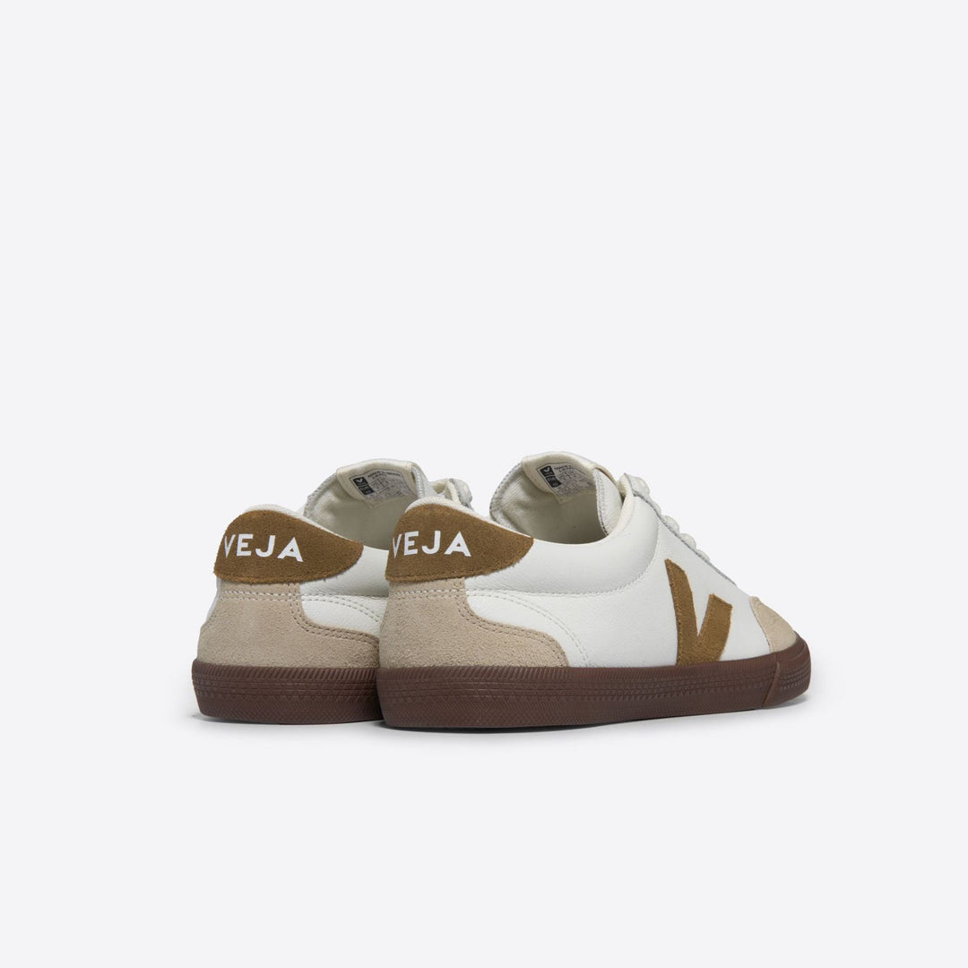 Veja Volley Leather Shoe | White Tent Bark