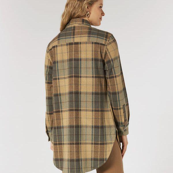 Generation Plaid Shacket | Tan