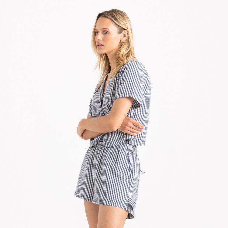 Camp Short Sleeve Button Up Shirt | Indigo