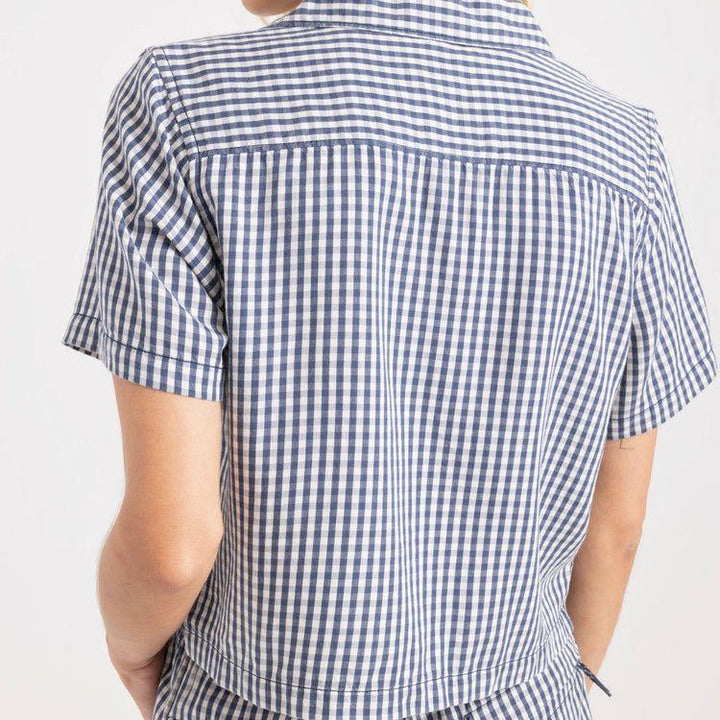 Camp Short Sleeve Button Up Shirt | Indigo