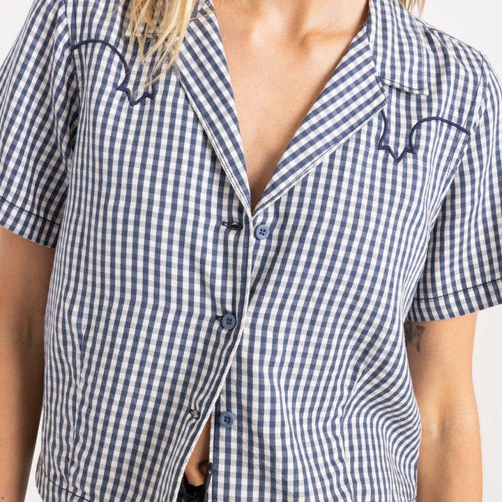 Camp Short Sleeve Button Up Shirt | Indigo