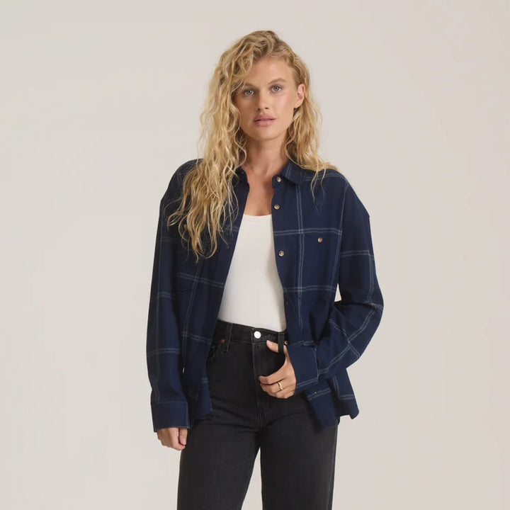 Amberley Light Flannel | Deep Navy