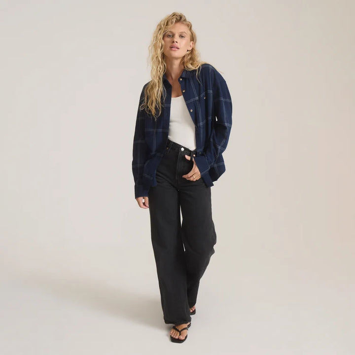 Amberley Light Flannel | Deep Navy