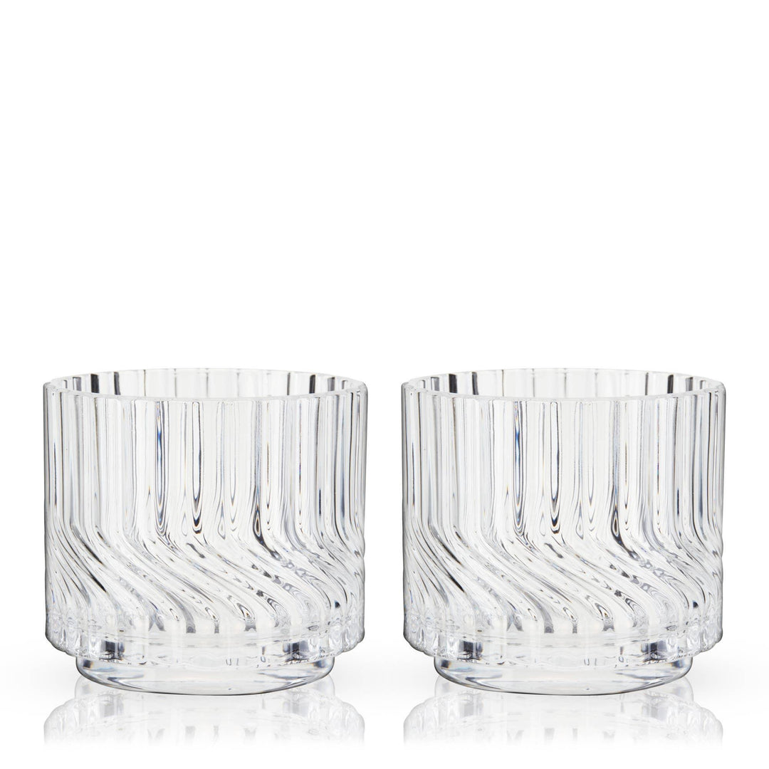 Zephyr Crystal Lowball Tumblers