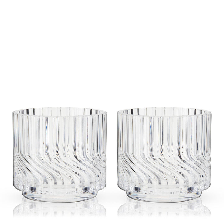 Zephyr Crystal Lowball Tumblers