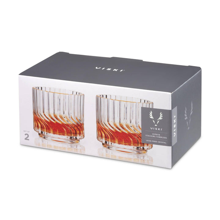 Zephyr Crystal Lowball Tumblers