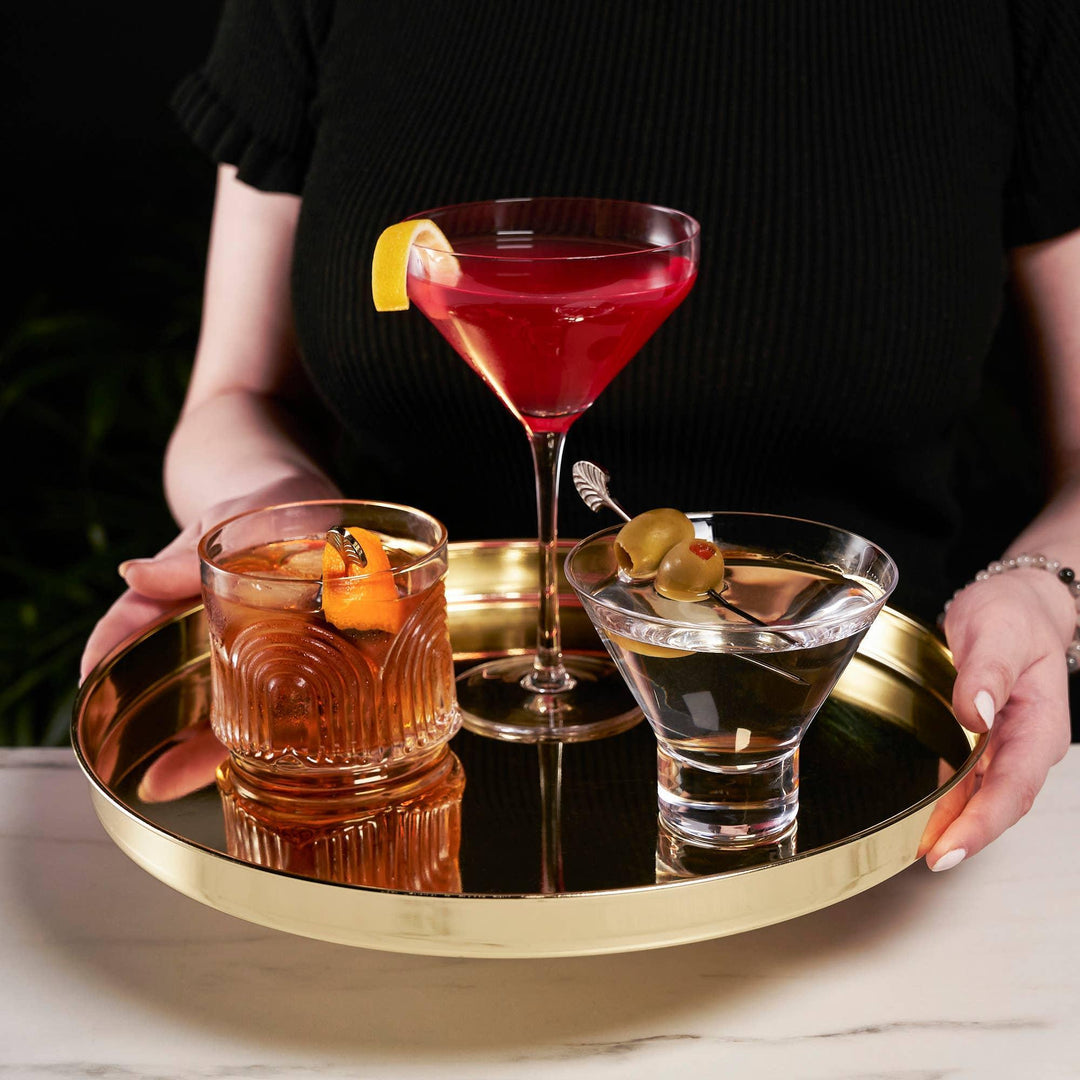 Belmont Gold-Plated Serving Tray