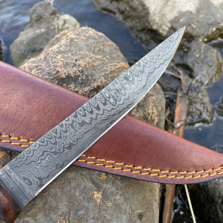 Ladder Damascus Flay Knife