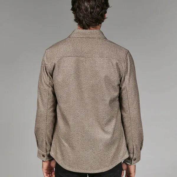 Generation Herringbone Shacket | Umber