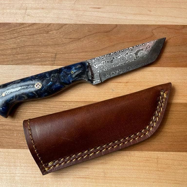 Damascus Utility Tanto blade