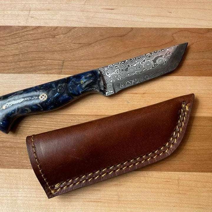 Damascus Utility Tanto blade
