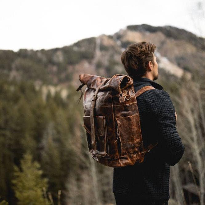 Kobuk Leather Backpack | Antique Brown