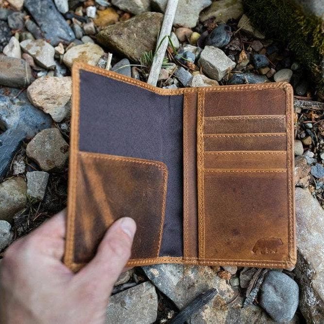 Buffalo Leather Passport Cover