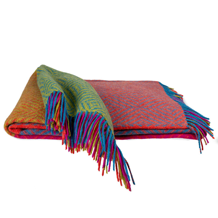 Merino Wool Geo Throw | Brilliant