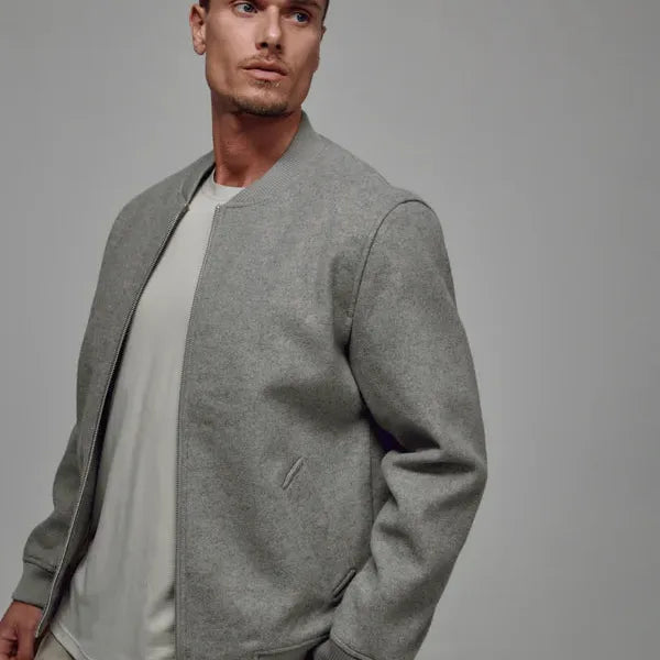 Braxton Bomber | Grey