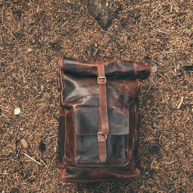 Kobuk Leather Backpack | Antique Brown