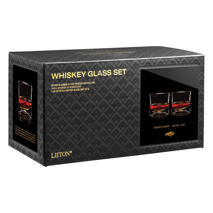 Rocky Mountains Crystal Rocks Glass Set