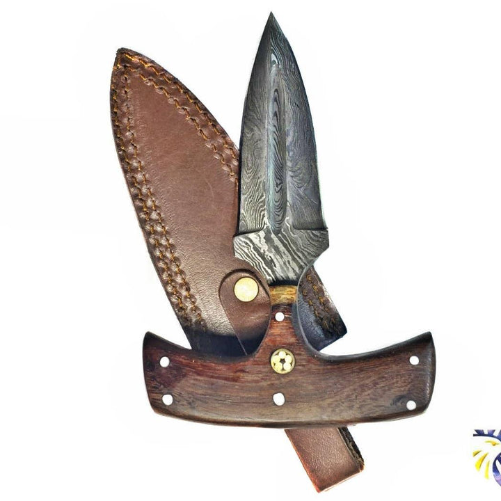 Damascus Blade Push Dagger