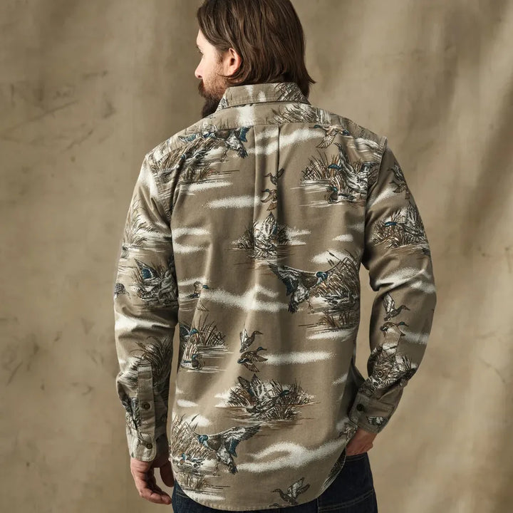 Field Flannel Shirt | Marsh Olive Print