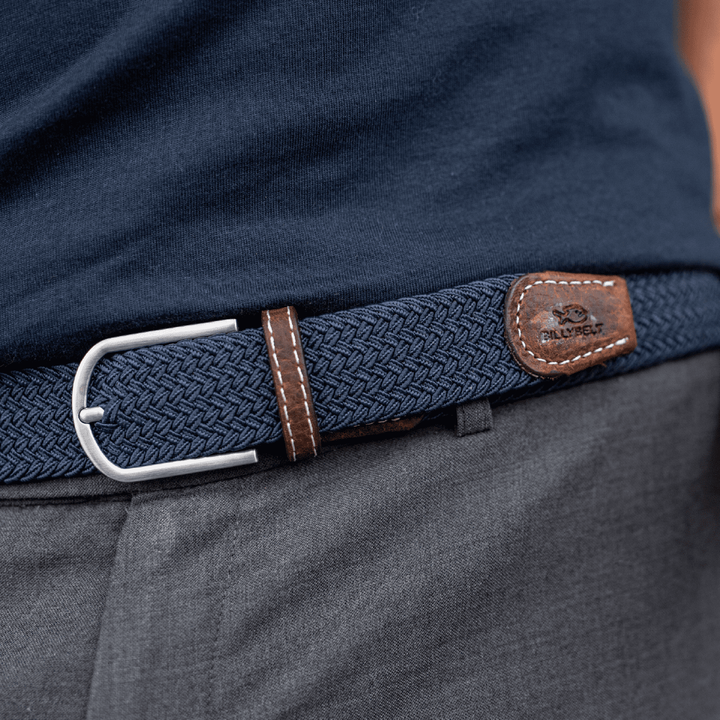 Slate Blue Elastic Woven Belt