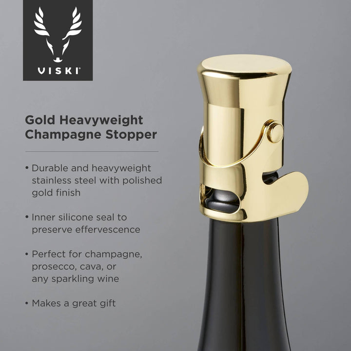 Belmont™ Gold-Plated Heavyweight Champagne Stopper