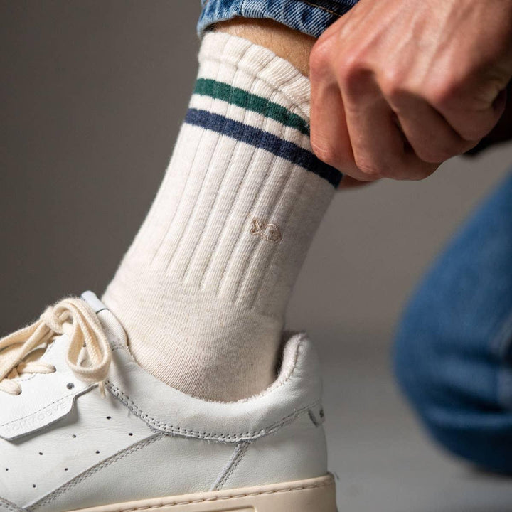 The Retro Mottled combed cotton socks