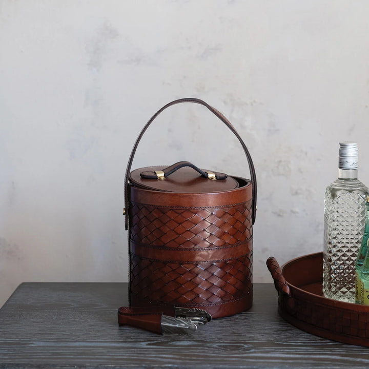 Ice Bucket With Tongs