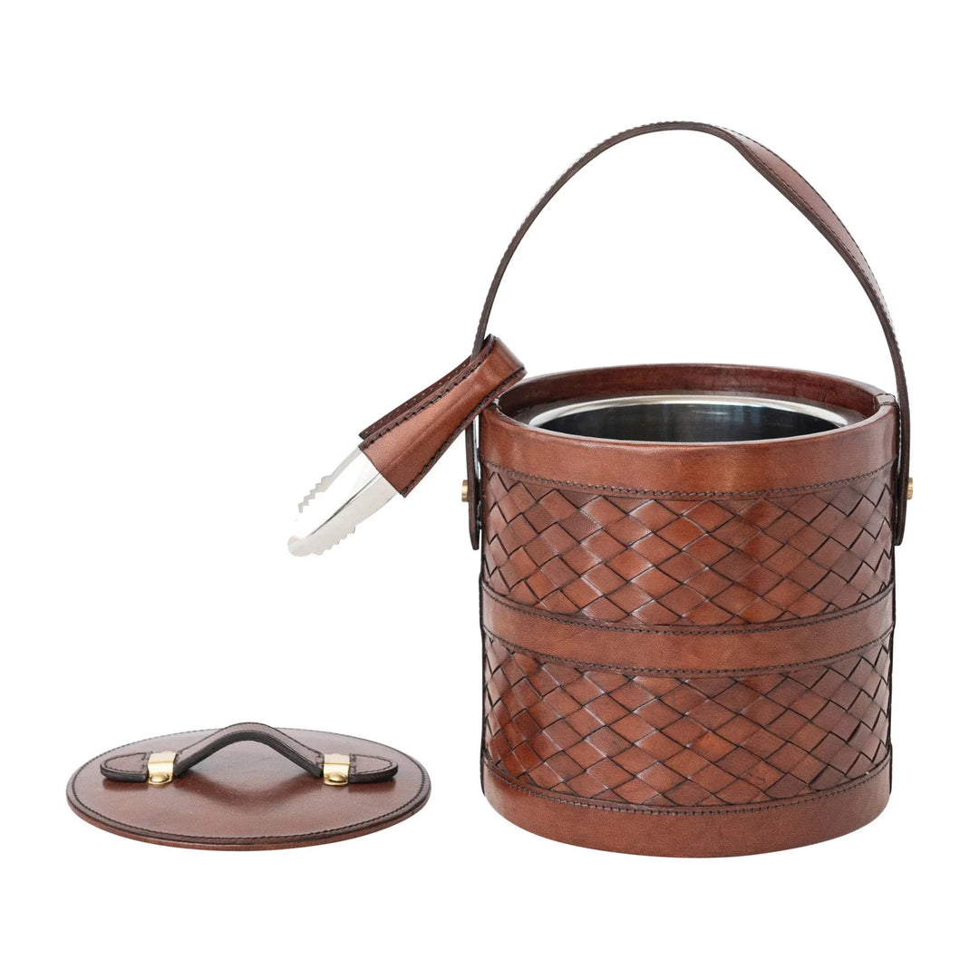 Ice Bucket With Tongs