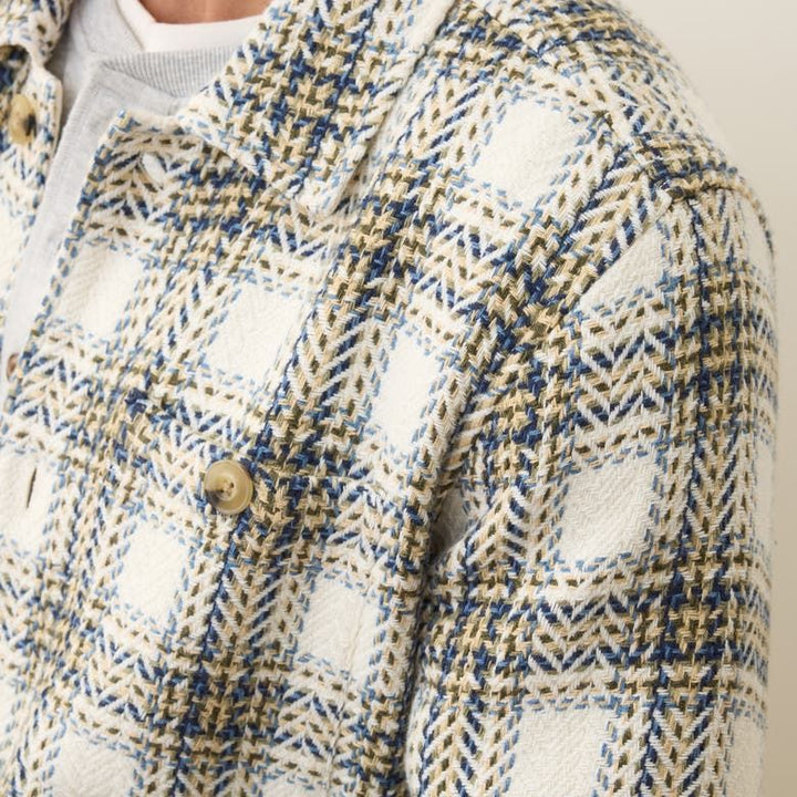 Max Twill Overshirt | Blue Plaid