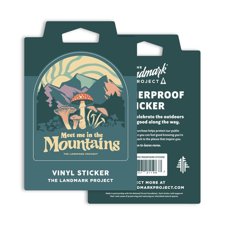 Meet Me in the Mountains Sticker