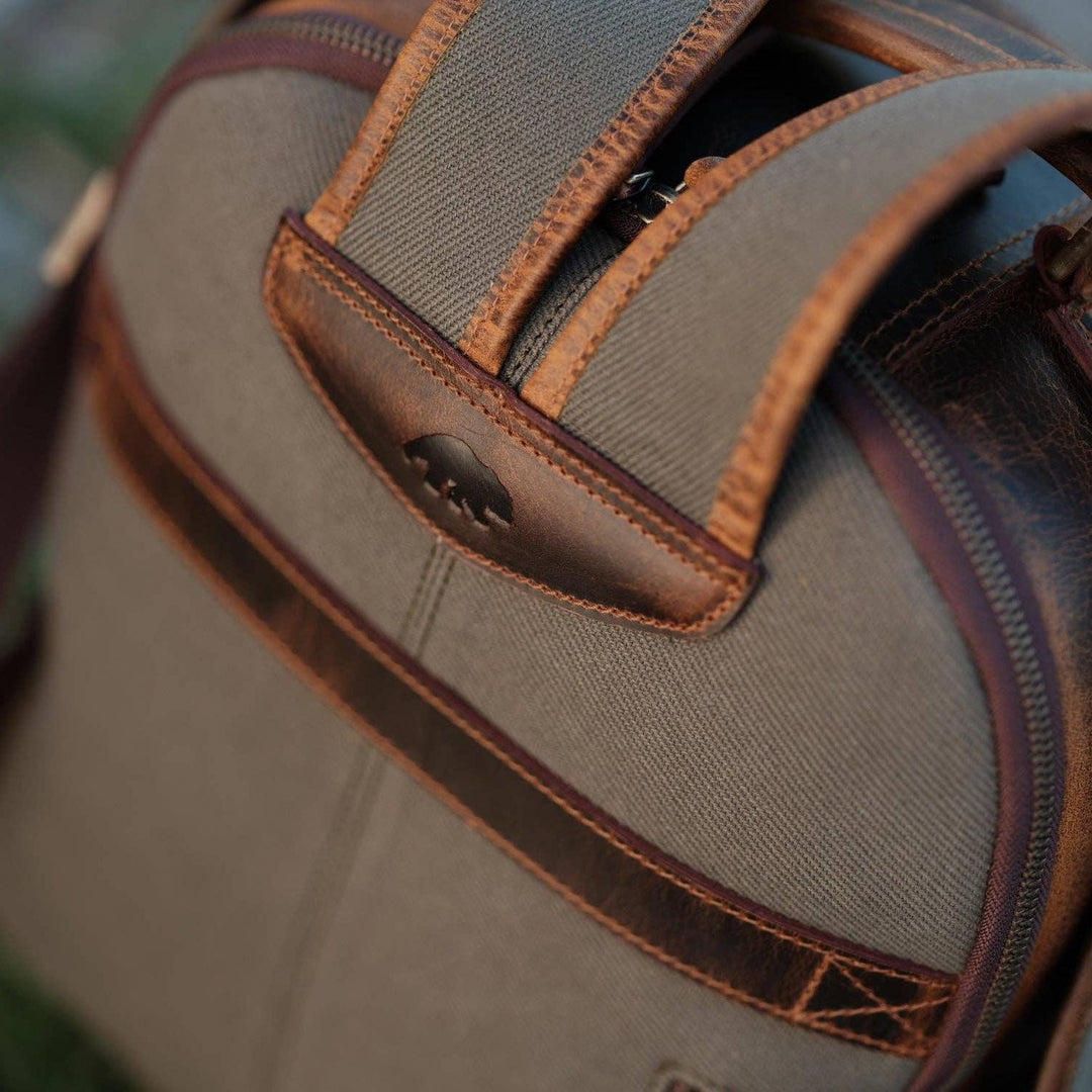 Day Traveler Canvas Backpack | Pewter Green