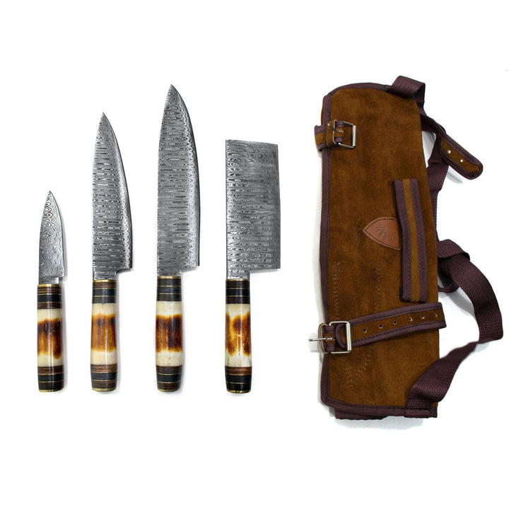 4 Piece Kitchen Set | With leather carry bag