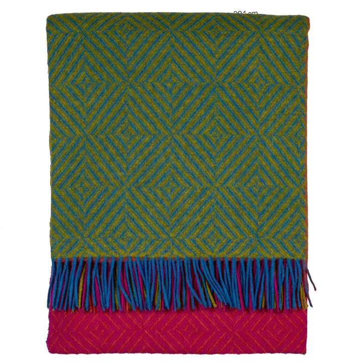 Merino Wool Geo Throw | Brilliant