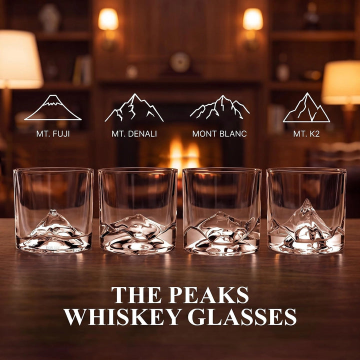 The Peaks Crystal Rocks Glass Set