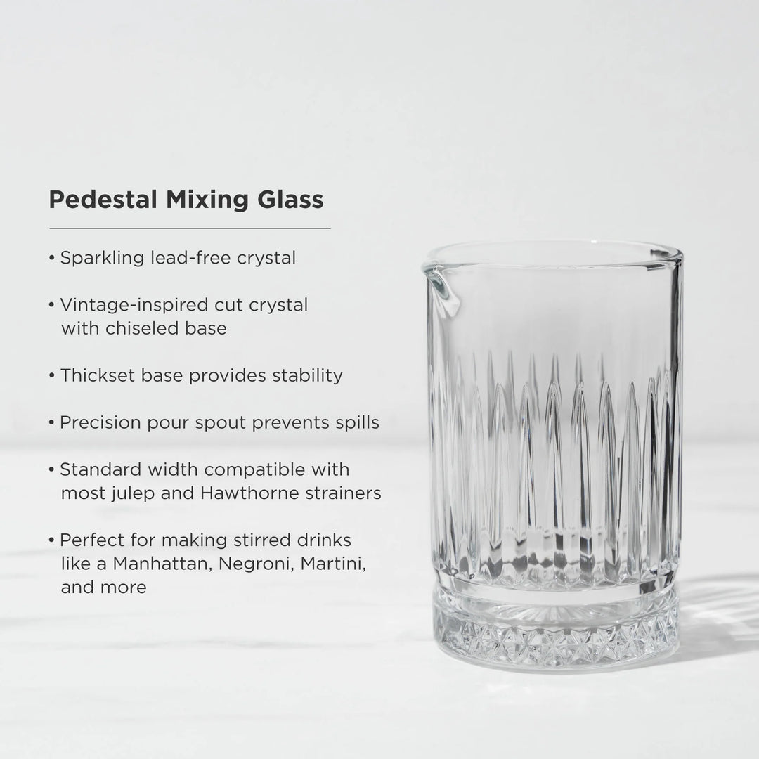 Pedestal Crystal Mixing Glass