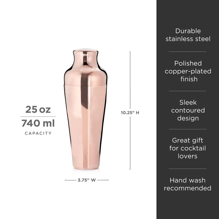Parisian Cocktail Shaker l Copper
