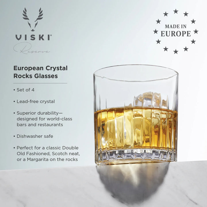 European Reserve Crystal Rocks Glass Set