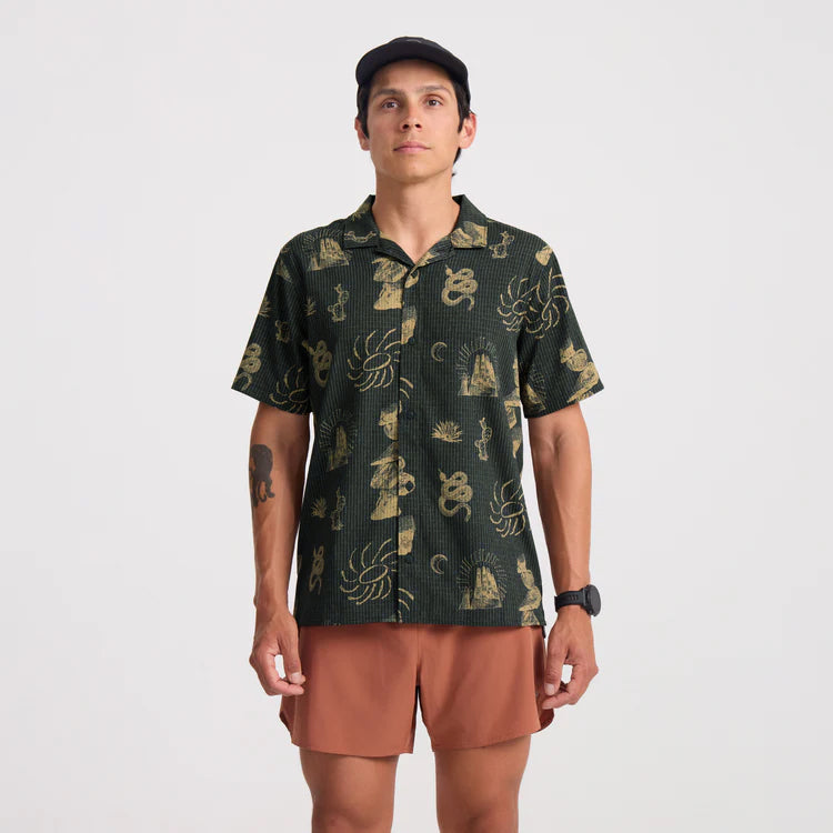 Bless Up Trail Button Up Shirt | Onyx