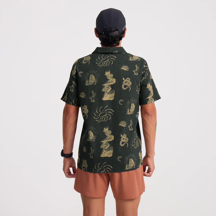 Bless Up Trail Button Up Shirt | Onyx
