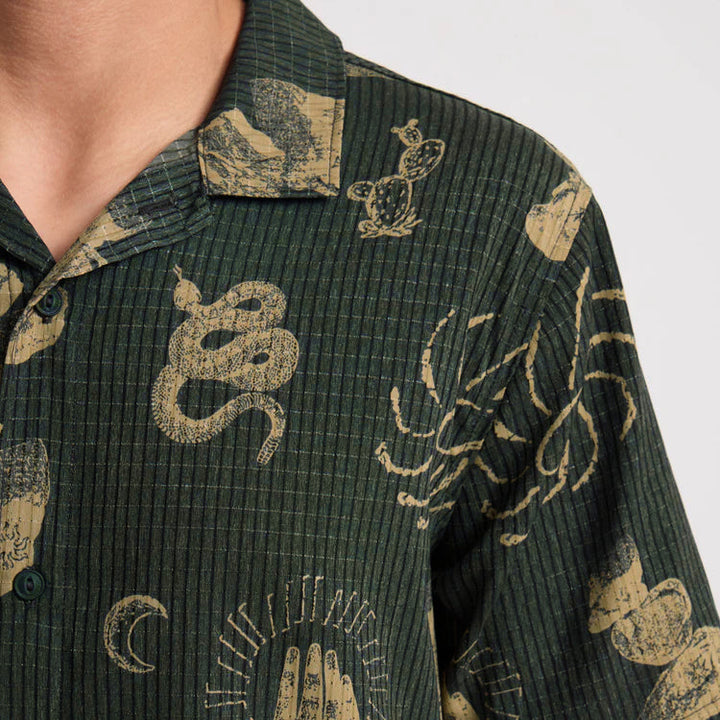 Bless Up Trail Button Up Shirt | Onyx