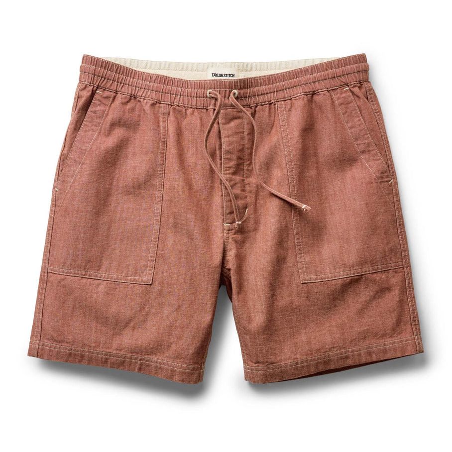 The Breakwater Short | Brick Chambray