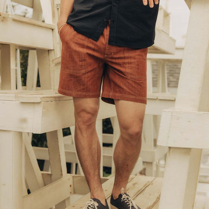 The Breakwater Short | Brick Chambray