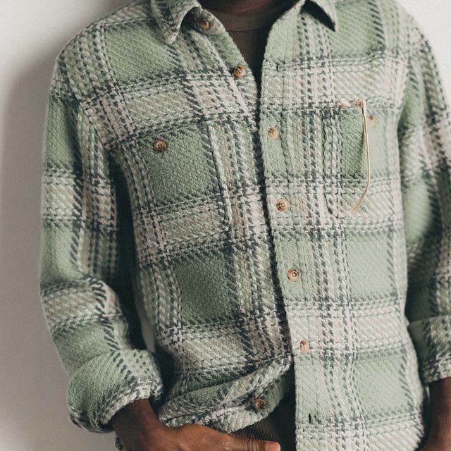 The Cutter Overshirt | Sage Plaid