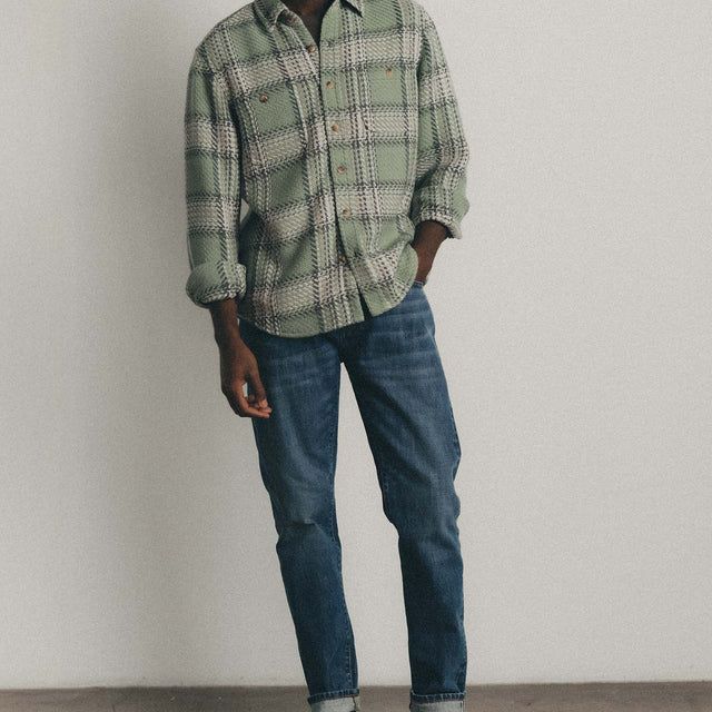 The Cutter Overshirt | Sage Plaid